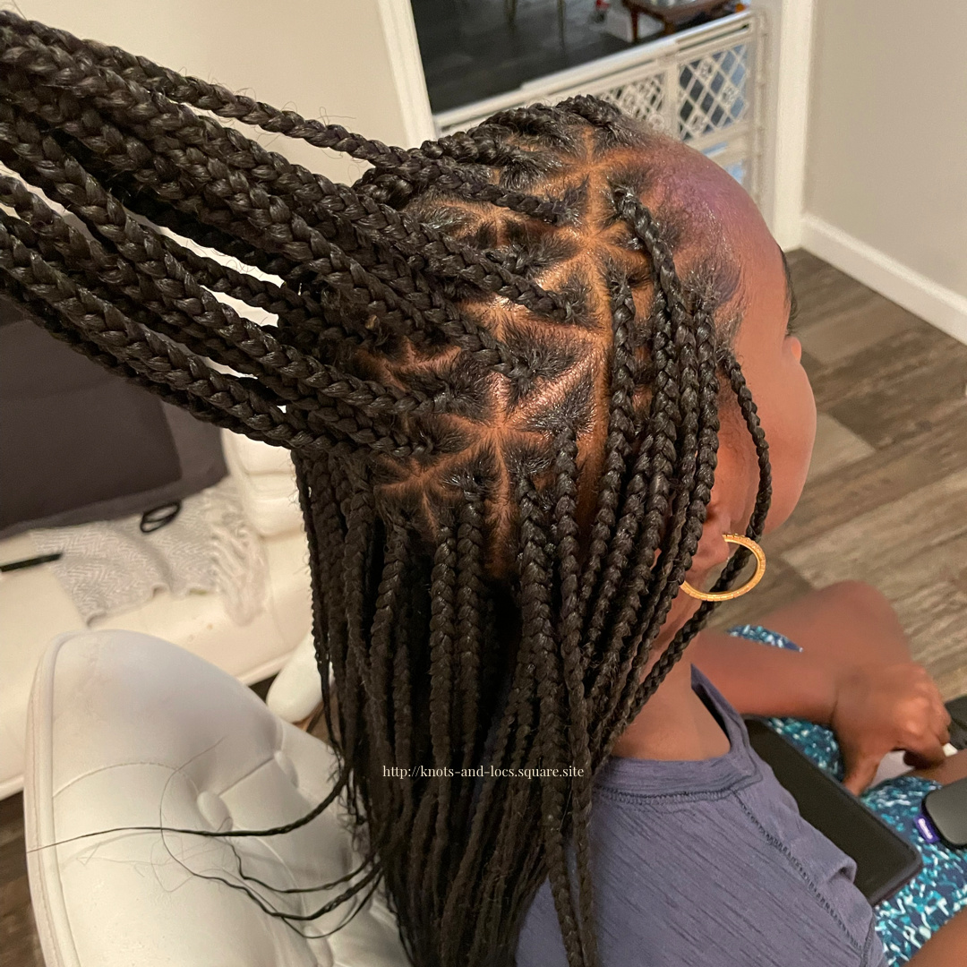 Medium Knotless Box Braids (KIDS) - ZSeals Braids