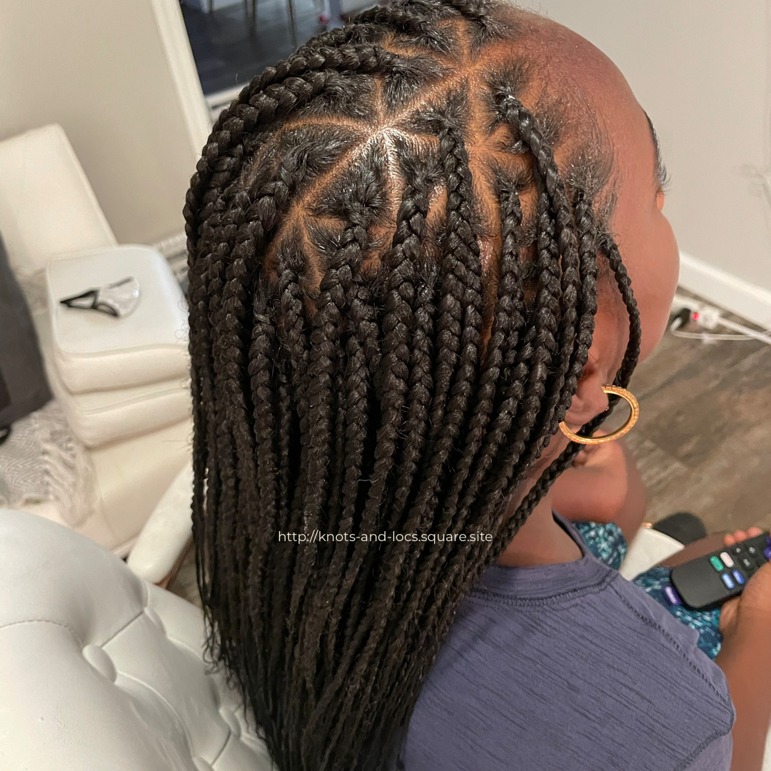 Medium Knotless Box Braids (KIDS) - ZSeals Braids